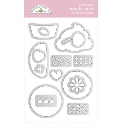 Doodlebug Made With Love Doodle Cuts - You Bake Me Happy